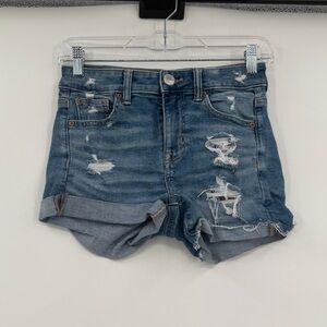 American eagle high rise shortie 0